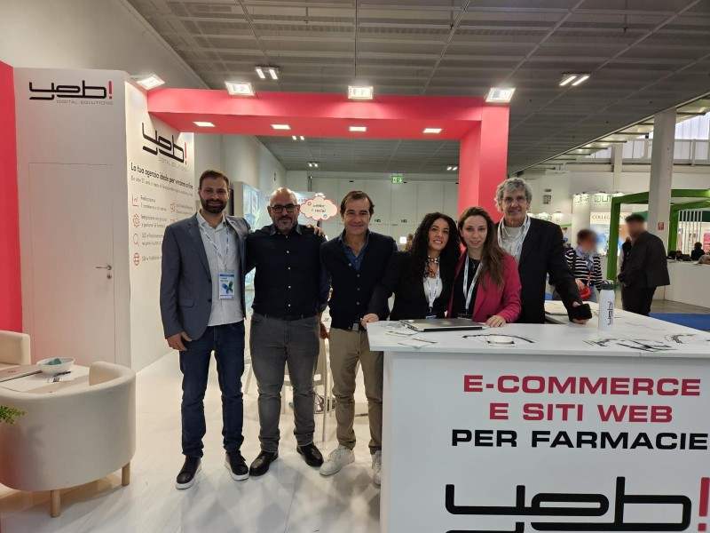 Lo stand di Yeb! a Cosmofarma 2025
